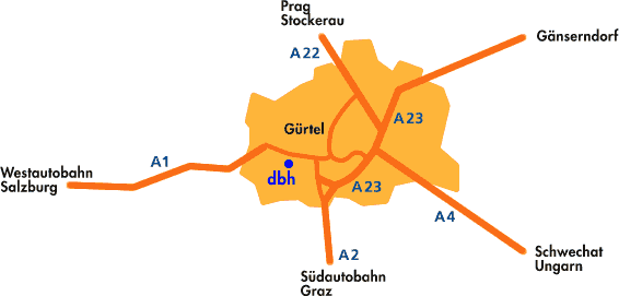Anfahrtskarte Wien